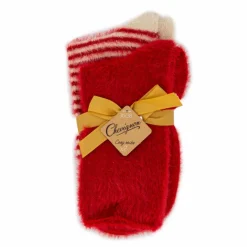 Outlet Lot de 2 paires de chaussettes fluffy Cheriane Femme Femme Chaussettes