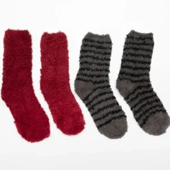 Discount Lot de 2 paires de chaussettes angora 22434 Femme Femme Chaussettes