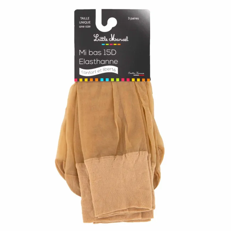 Hot Lot de 3 paires de collants mi-bas 15d élasthanne Femme Femme Collant, Bas