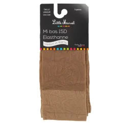 Hot Lot de 3 paires de collants mi-bas 15d élasthanne Femme Femme Collant, Bas