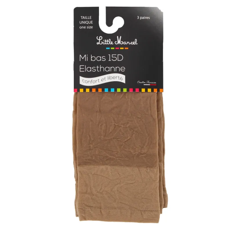 Hot Lot de 3 paires de collants mi-bas 15d élasthanne Femme Femme Collant, Bas
