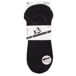 Hot Lot de 3 paires de socquettes invisibles microfibre Femme Femme Chaussettes