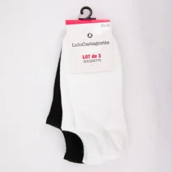 Outlet Lot de 3 paires de socquettes lalita Femme Femme Chaussettes|Lingerie