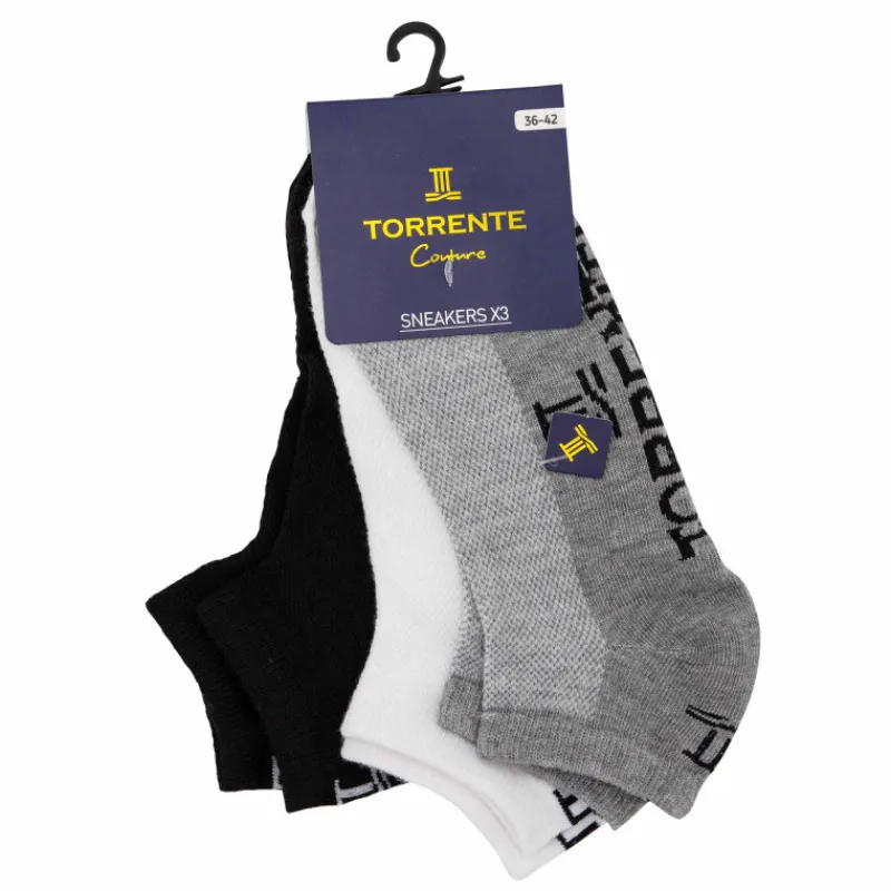 Discount Lot de 3 paires de socquettes Femme Femme Chaussettes|Vetements De Sports Femme