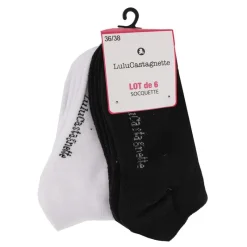 Lot de 6 socquettes pepita t 36/38 - 39/41 Femme Femme Chaussettes