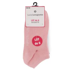 Discount Lot de 6 socquettes pepita t 36/38 - 39/41 Femme Femme Chaussettes