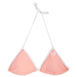 Hot Maillot de bain rose barbie liseré blanc 2 pièces triangle uni Femme Femme Maillot De Bain
