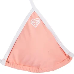 Hot Maillot de bain rose barbie liseré blanc 2 pièces triangle uni Femme Femme Maillot De Bain