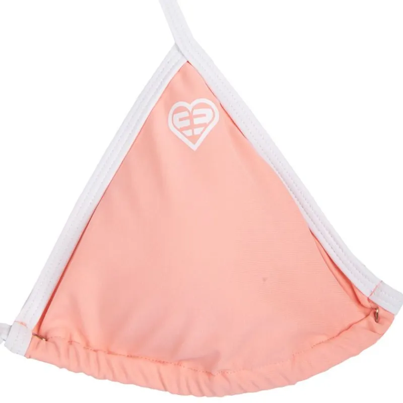 Hot Maillot de bain rose barbie liseré blanc 2 pièces triangle uni Femme Femme Maillot De Bain