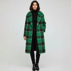 Manteau a carreaux green jacket onladeline life check 15321906 Femme Femme Veste, Doudoune, Manteau
