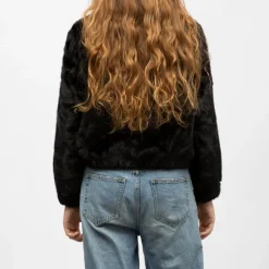 Clearance Manteau fourrure black h25bina f Femme Femme Veste, Doudoune, Manteau