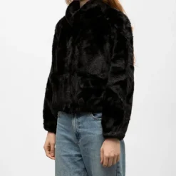 Clearance Manteau fourrure black h25bina f Femme Femme Veste, Doudoune, Manteau