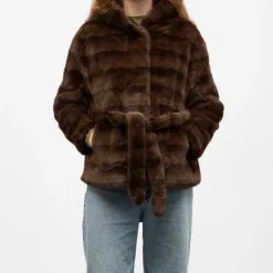 Discount Manteau fourrure white h25bonbo Femme Femme Veste, Doudoune, Manteau