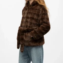 Discount Manteau fourrure white h25bonbo Femme Femme Veste, Doudoune, Manteau