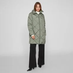 New Manteau matelassé avec col haut viadaya noos 14074434 4139 Femme Femme Veste, Doudoune, Manteau