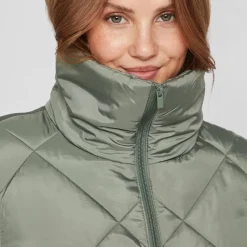 New Manteau matelassé avec col haut viadaya noos 14074434 4139 Femme Femme Veste, Doudoune, Manteau