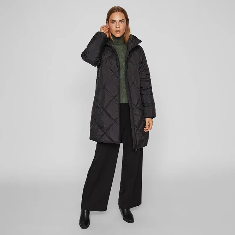 Discount Manteau matelassé avec col haut viadaya noos 14074434 4139 Femme Femme Veste, Doudoune, Manteau
