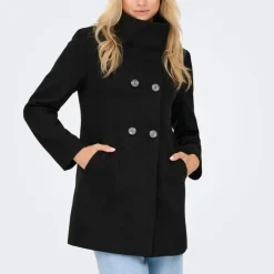 Sale Manteau mi long blake col à revers Femme Femme Veste, Doudoune, Manteau