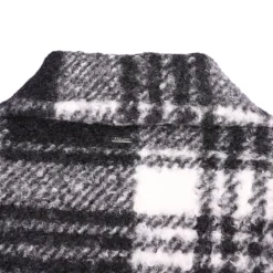 Discount Manteau sastya à carreaux et blanc Femme Femme Veste, Doudoune, Manteau