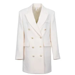 Online Manteau structuré mi long col à revers Femme Femme Veste, Doudoune, Manteau