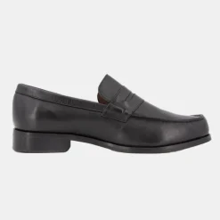 Outlet Mocassin cuir lisse couleur unie Homme Homme Chaussures De Ville|Mocassins