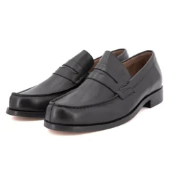 Outlet Mocassin cuir lisse couleur unie Homme Homme Chaussures De Ville|Mocassins