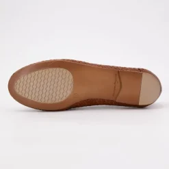 Online Mocassin cuir tissé cherry avec boucle Femme Femme Derbies, Mocassins