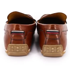 Best Mocassins cognac en cuir lisse semelle fine Homme Homme Mocassins|Chaussures De Ville