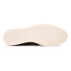 Clearance Mocassins cuir daim semelle blanche avec surpiqure blanche Homme Homme Mocassins