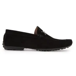 Outlet Mocassins en daim avec détail métallique Homme Homme Mocassins