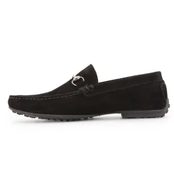 Outlet Mocassins en daim avec détail métallique Homme Homme Mocassins