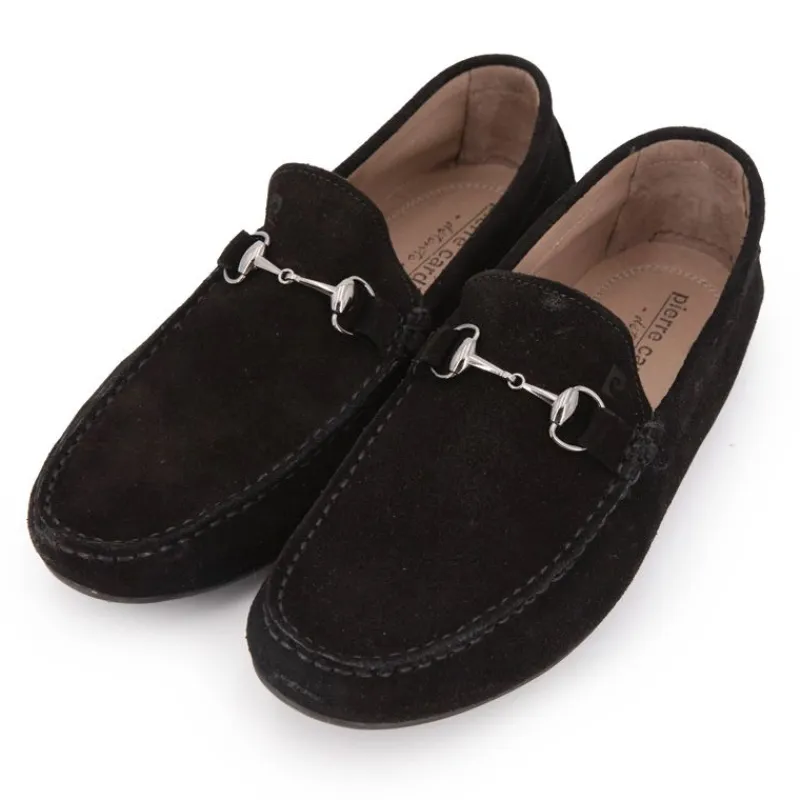 Outlet Mocassins en daim avec détail métallique Homme Homme Mocassins