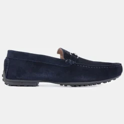Sale Mocassins en daim avec détail métallique Homme Homme Mocassins