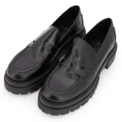 Mocassins es cuir semelle épaisse Femme Femme Derbies, Mocassins