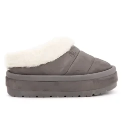 Outlet Mule à enfiler Pola doublure fausse fourrure Femme Femme Tongs, Mules