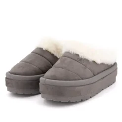 Outlet Mule à enfiler Pola doublure fausse fourrure Femme Femme Tongs, Mules