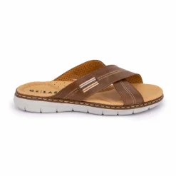 Clearance Mule cuir uni t39-45 Homme Homme Tongs, Mules, Sandales