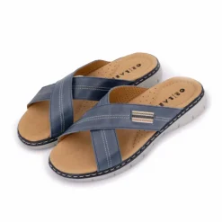 Sale Mule cuir uni t39-45 Homme Homme Tongs, Mules, Sandales