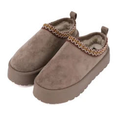 Hot Mule doublure moutonnée semelle épaisse Femme Femme Tongs, Mules