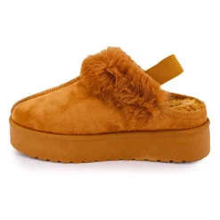 Mule fourree elastique derriere olympe Femme Femme Tongs, Mules