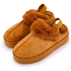 Mule fourree elastique derriere olympe Femme Femme Tongs, Mules