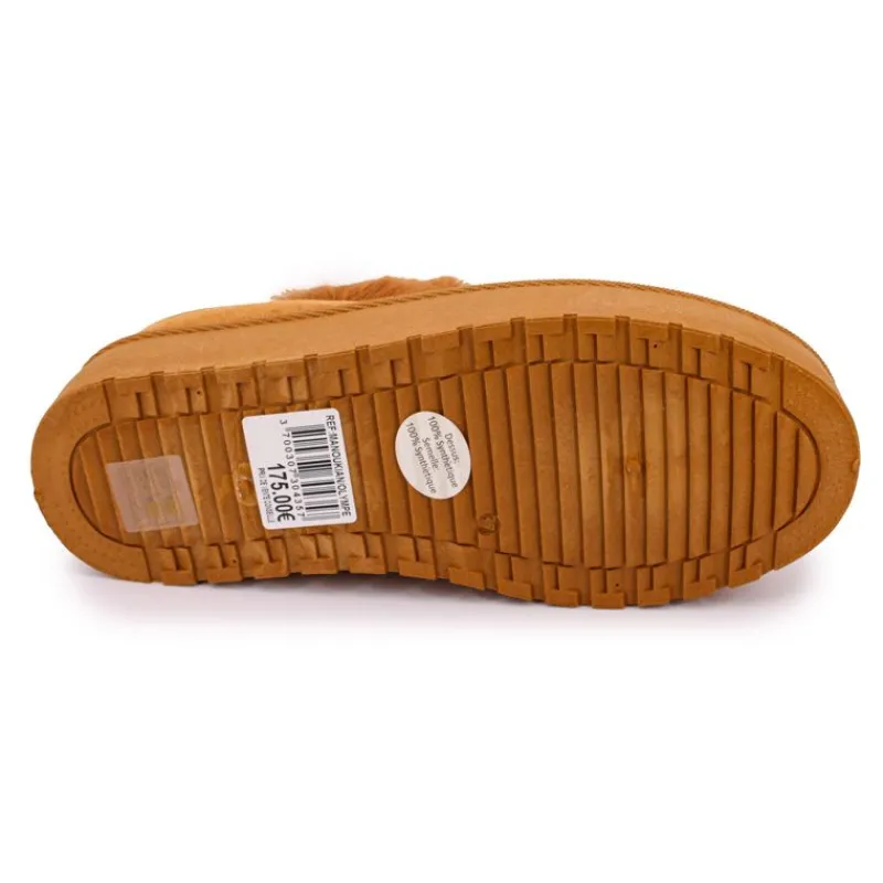 Mule fourree elastique derriere olympe Femme Femme Tongs, Mules