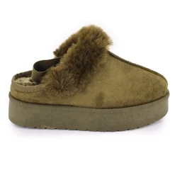 Sale Mule fourree elastique derriere olympe Femme Femme Tongs, Mules