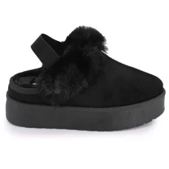 Outlet Mule fourree elastique derriere olympe Femme Femme Tongs, Mules