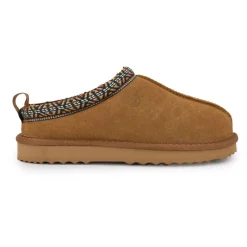 Outlet Mule fourrure bande liseré ethnique Femme Femme Tongs, Mules