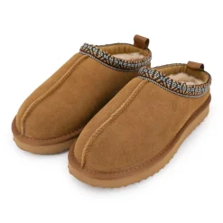 Outlet Mule fourrure bande liseré ethnique Femme Femme Tongs, Mules