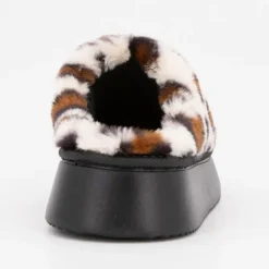 Hot Mule leopard minela 334675 Femme Femme Tongs, Mules