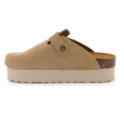 New Mule suède plateforme miley Femme Femme Tongs, Mules