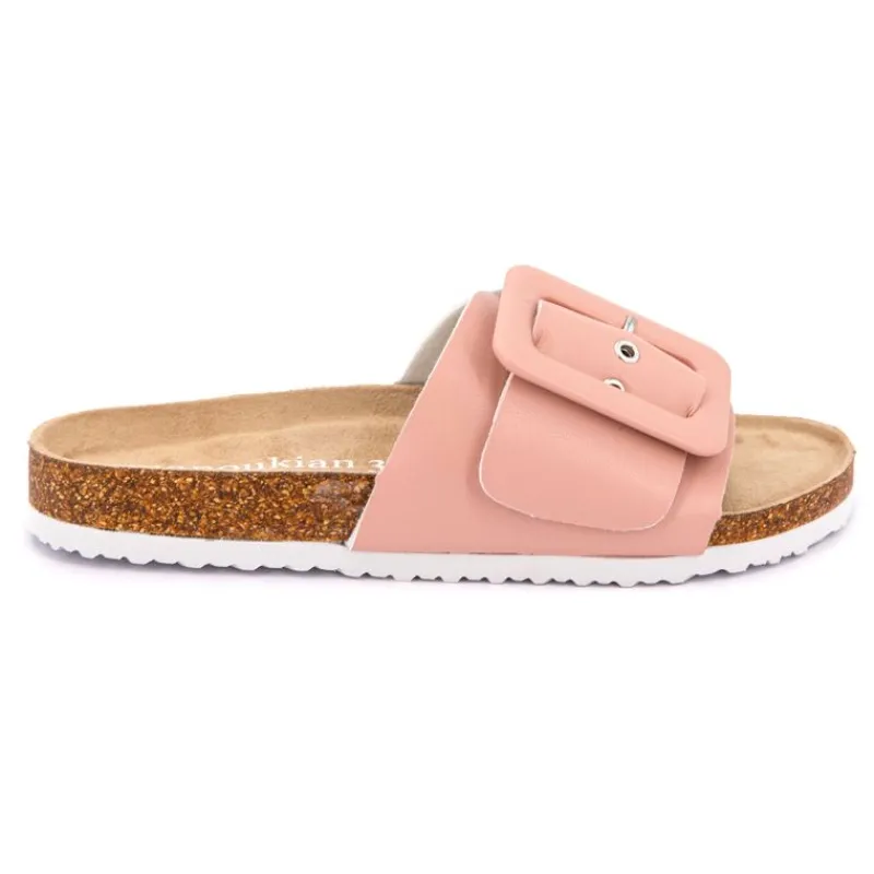 Discount Mules à boucle unie Femme Femme Tongs, Mules