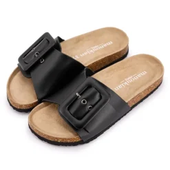 Best Mules à boucle unie Femme Femme Tongs, Mules